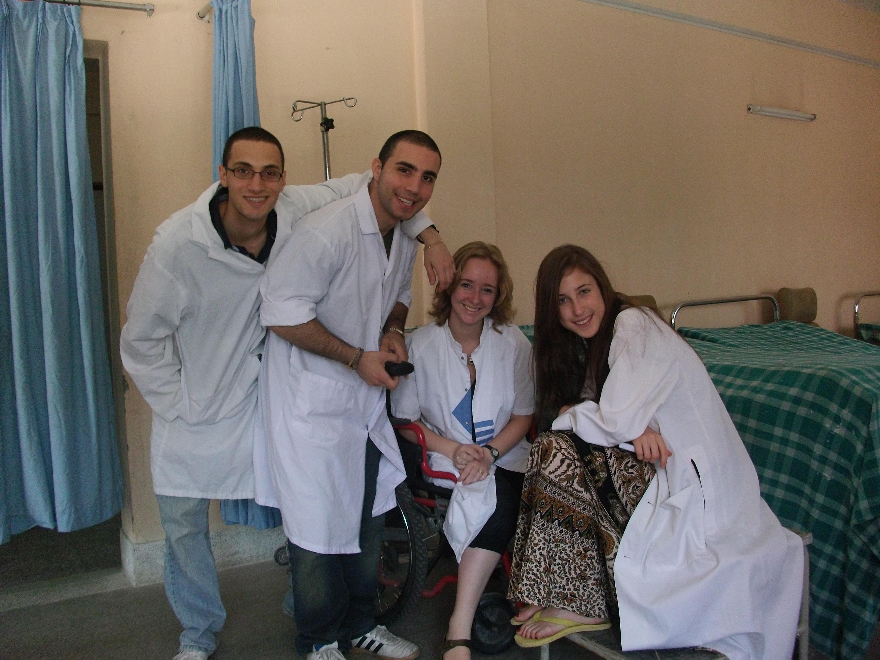 One of our female interns poses with local team members during her nursing internship in Nepal with Projects Abroad. A female intern from Projects Abroad poses with local staff members during her nursing internship in Nepal.